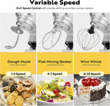 Batidora Multifuncional VIVOHOME 6 en 1 8.5qt 660W 10 Velocidades