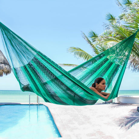Hamaca de Cuerda Tejida a Mano NOVICA, Estilo Maya, Caribeña