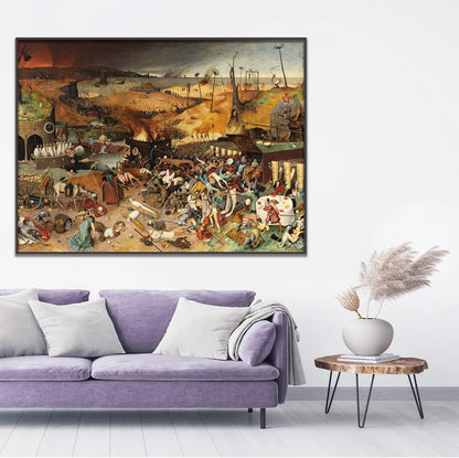 Póster Retro Pieter Bruegel El Viejo El Triunfo de la Muerte