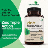 Suplemento Zinc Triple Action 30mg  apoyo inmunológico 150u