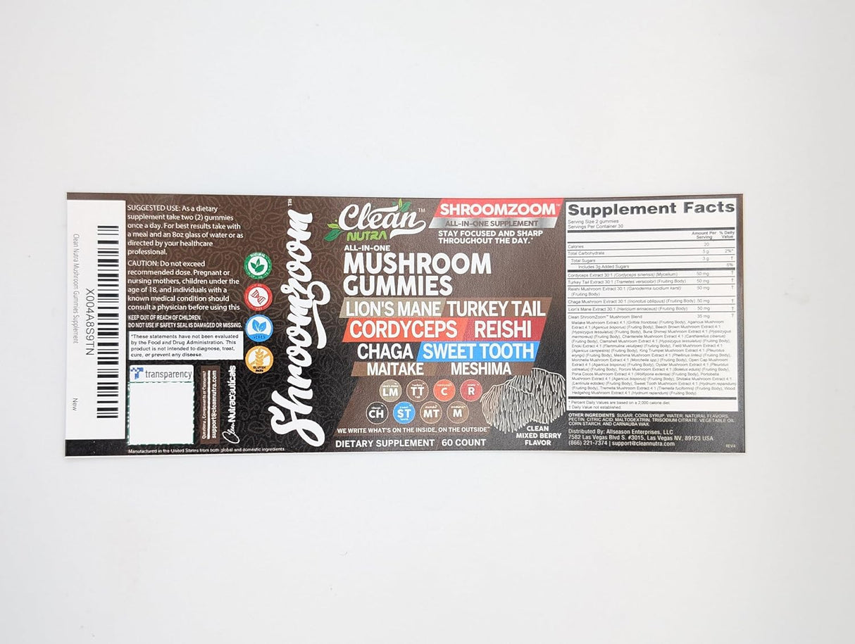 Gomitas de Champiñones 15 en 1 - Suplemento Saludable 2Pack