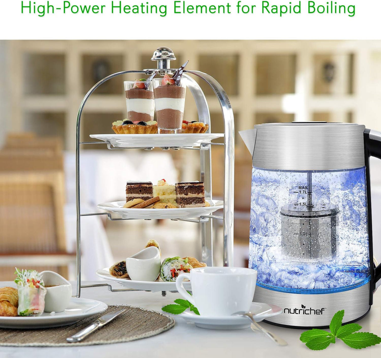 Teteras Eléctricas portátil digital NutriChef PKWTK75