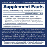 PerfectAmino Powder de BodyHealth, BCAA/EAA, 120 raciones