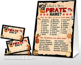 Juego de Nombres de Pirata - Fiesta Vintage - 30 Stickers 12