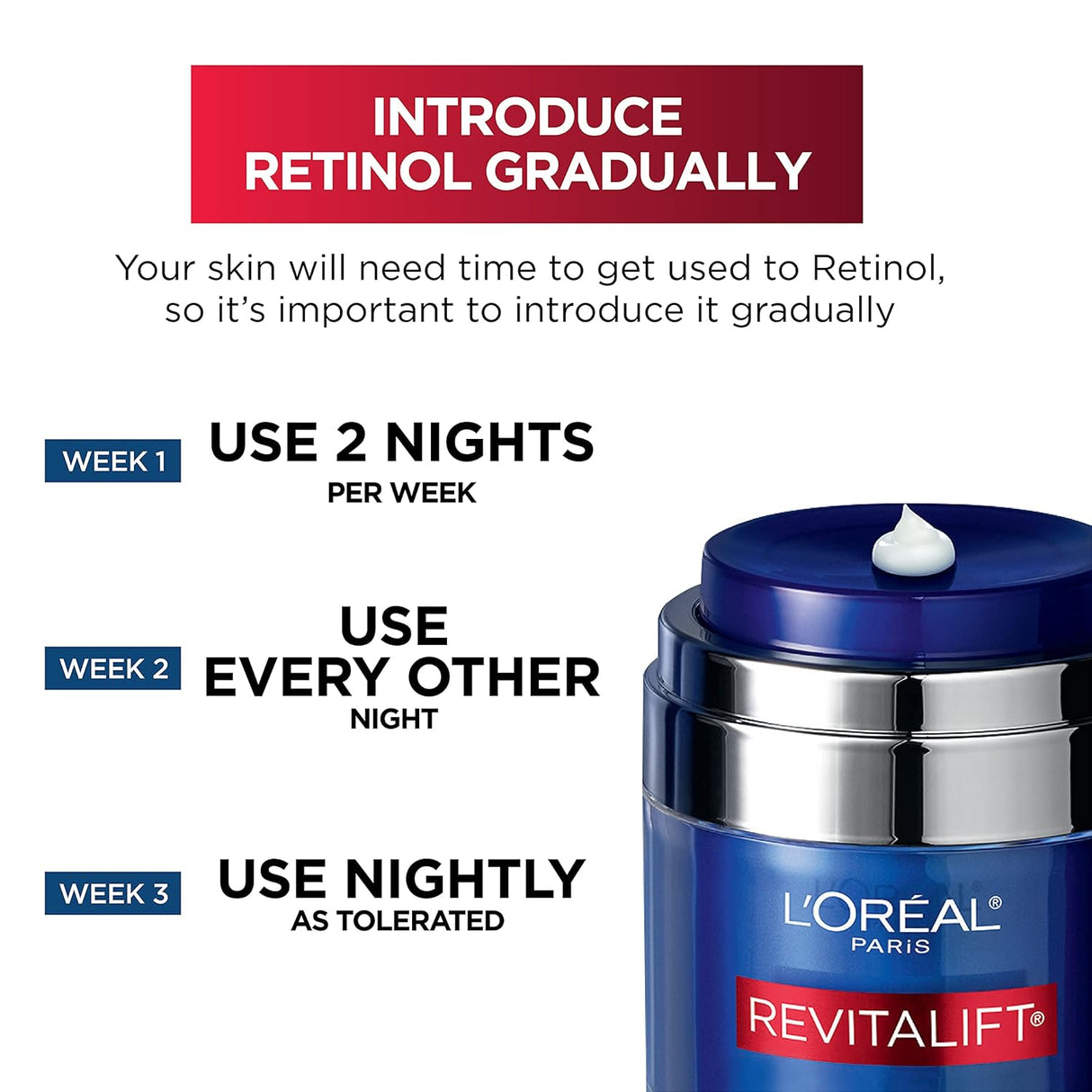 Cuidado Facial Crema de noche prensada con retinol