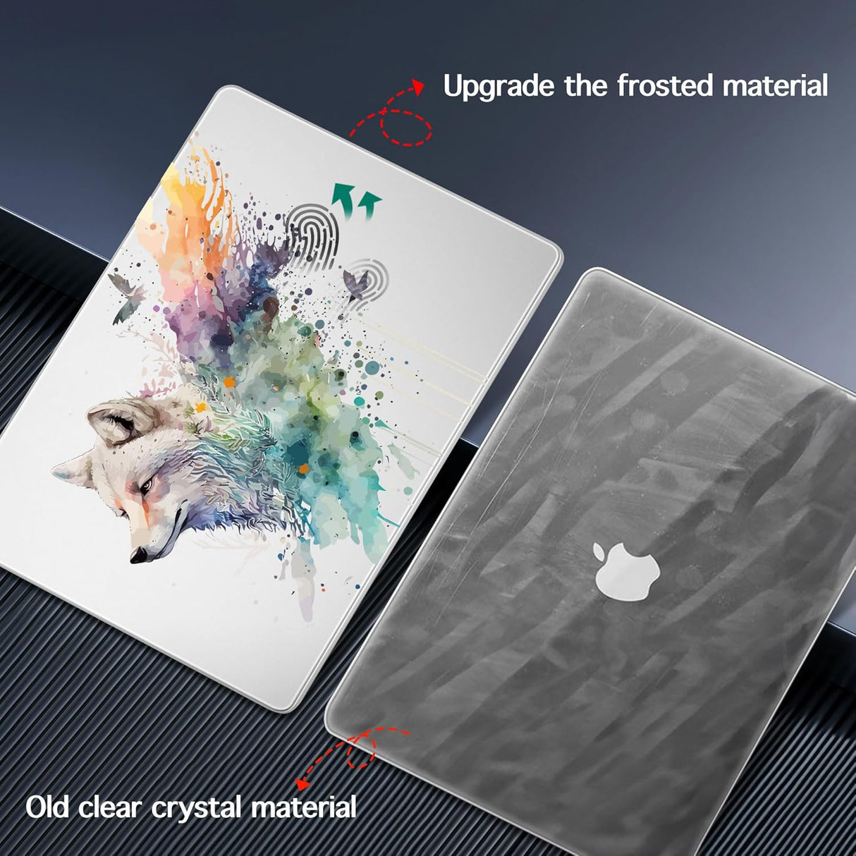 Case rígido para MacBook Pro 14 Wolf M4 M3 M2 M1