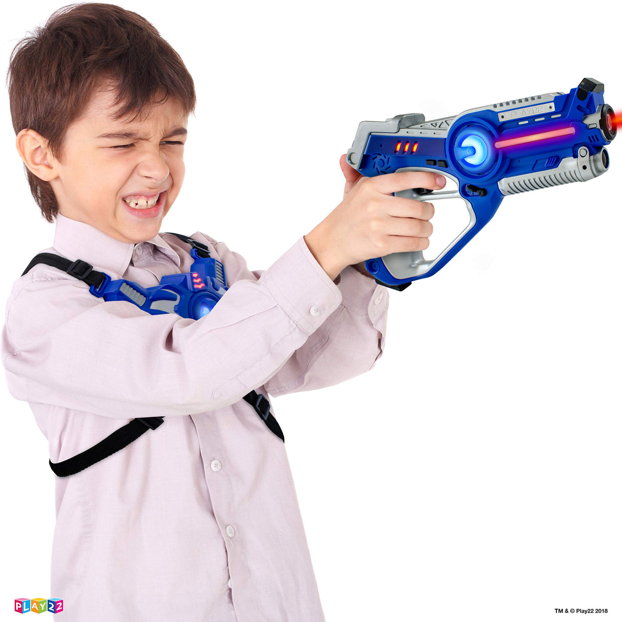 Juegos de etiquetas Play22 Chaleco de pistola