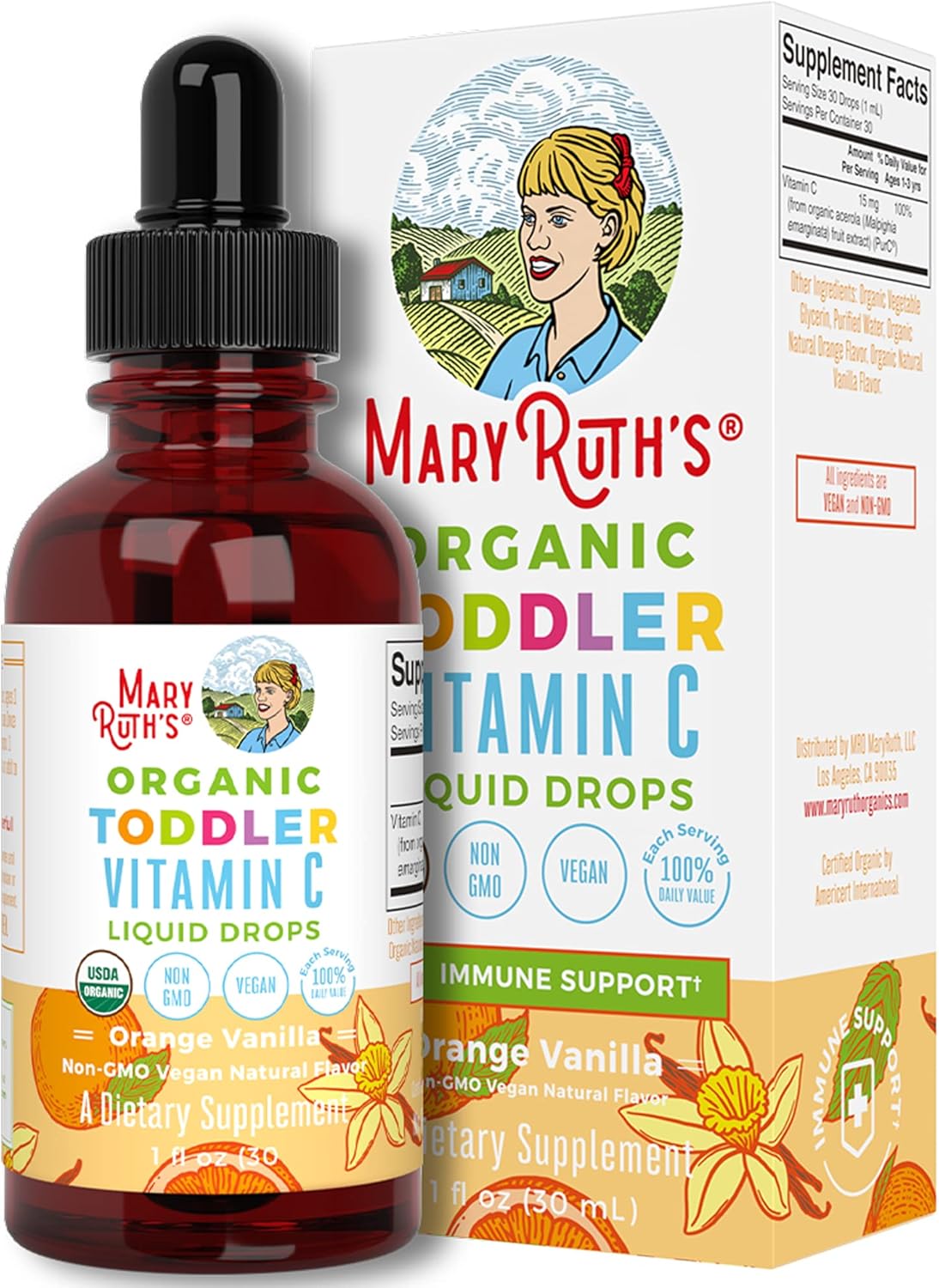 Suplementos Alimenticios  de vitamina C para niños 1 oz