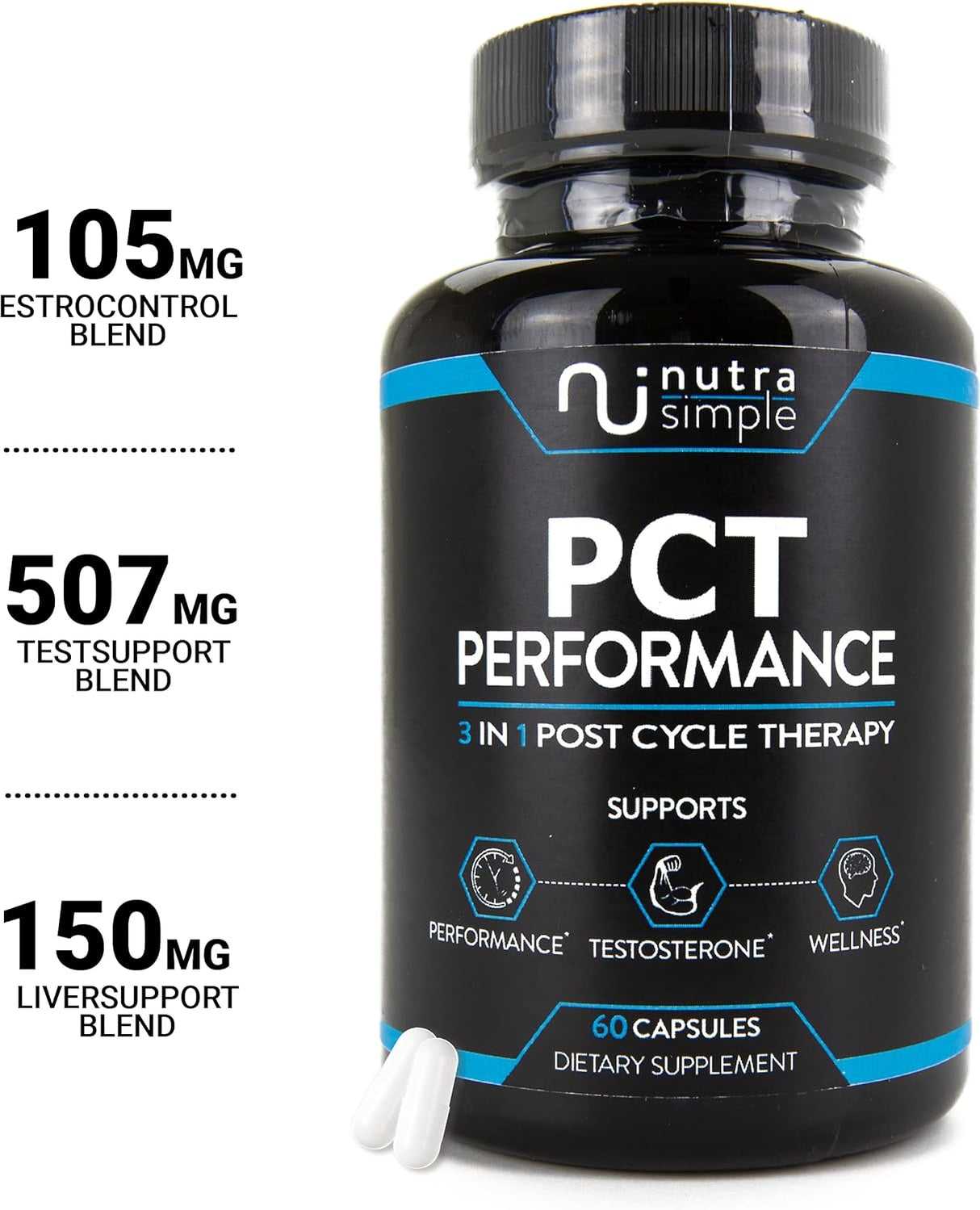 Suplementos Alimenticios para hombres 3 en 1 60 cápsulas