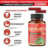 Suplementos de palma enana americana de 5300 mg 60 unidades