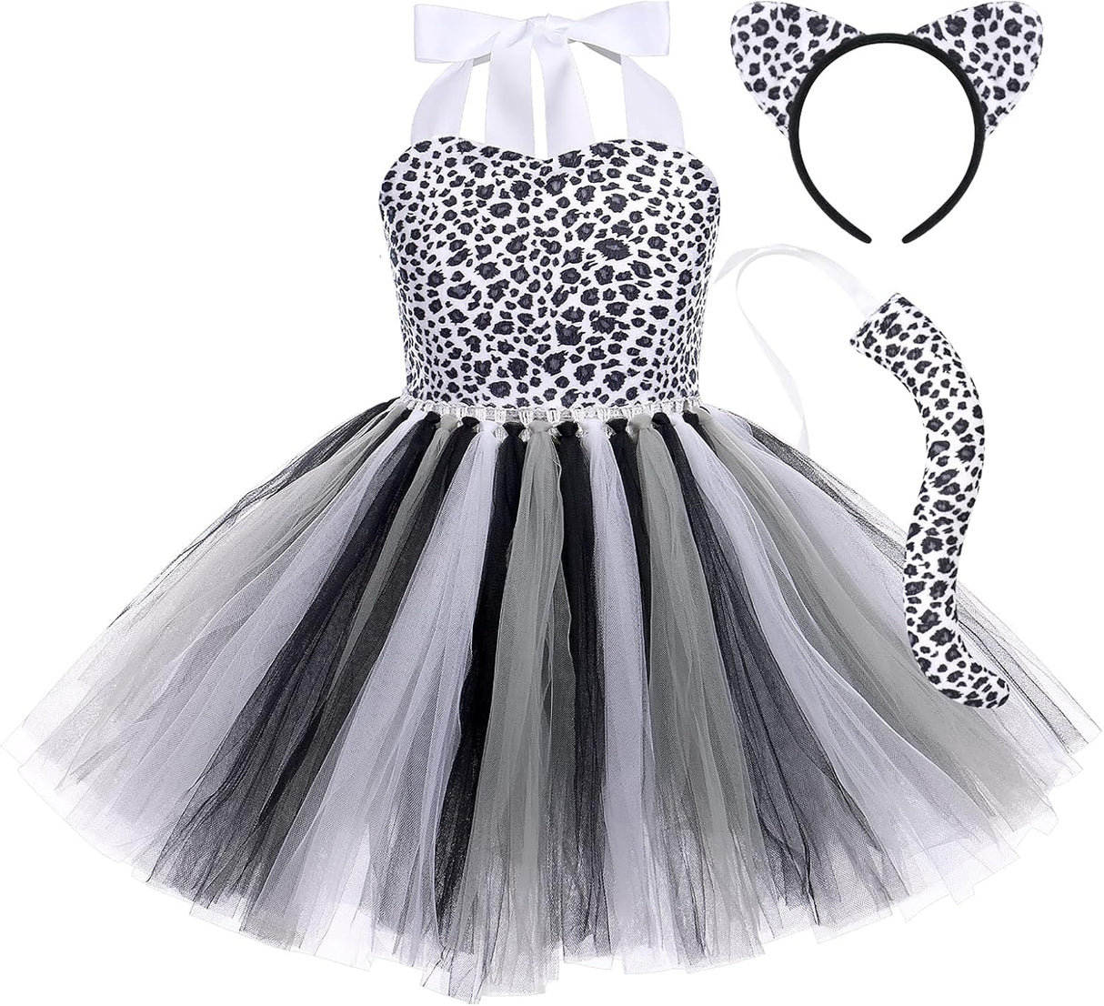 Disfraz de Safari para Niñas FYMNSI con Diadema y Cola