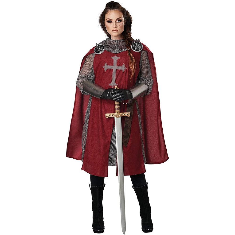 Disfraz adulto de caballero (rojo) talla L/XL