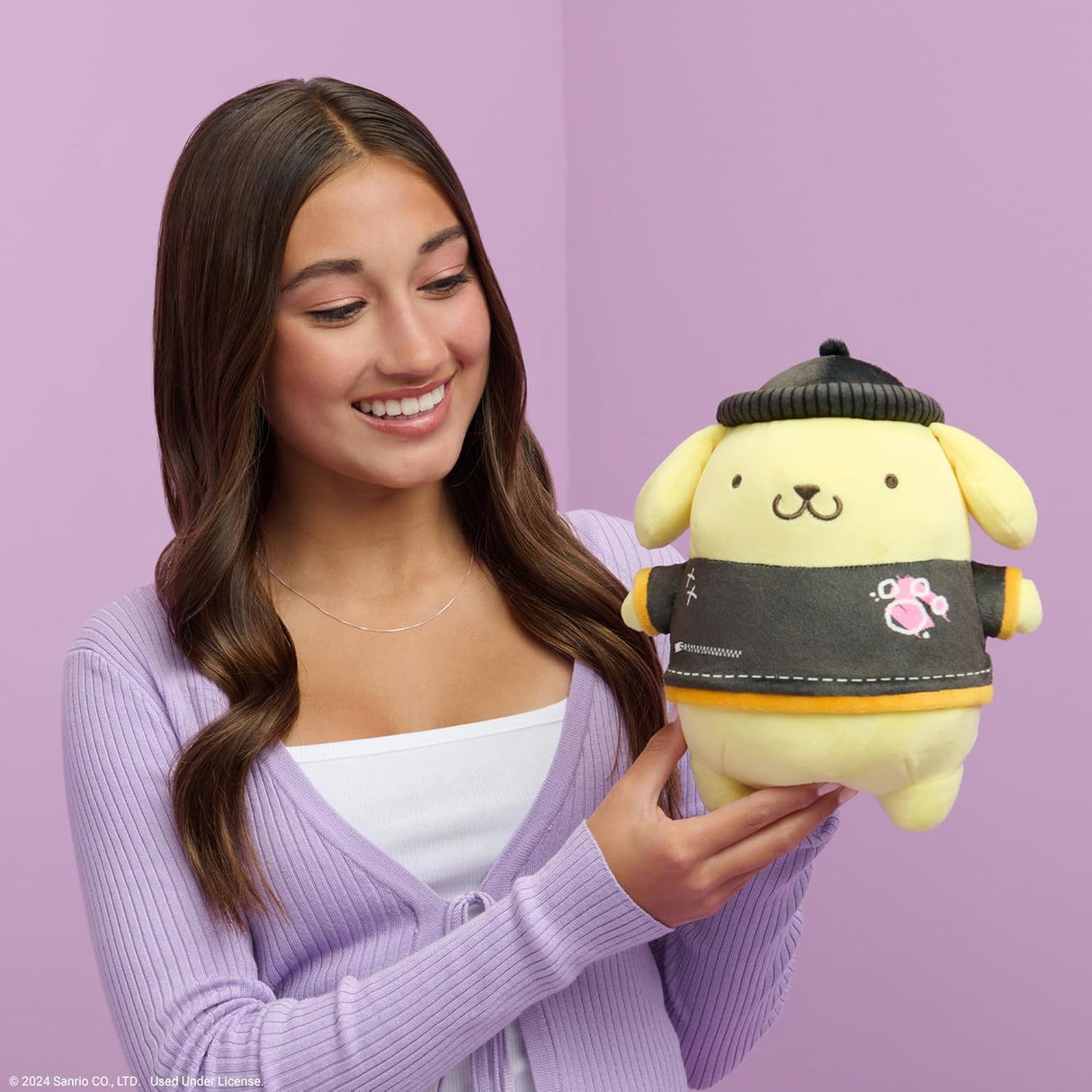 Peluche Pompompurin 8 Punk - Sanrio - Exclusivo Amazon Series 2
