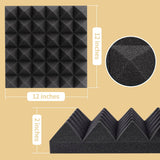 Paneles Acústicos AUSLET 12x12x2, Espuma Aislante, 36 Pzas