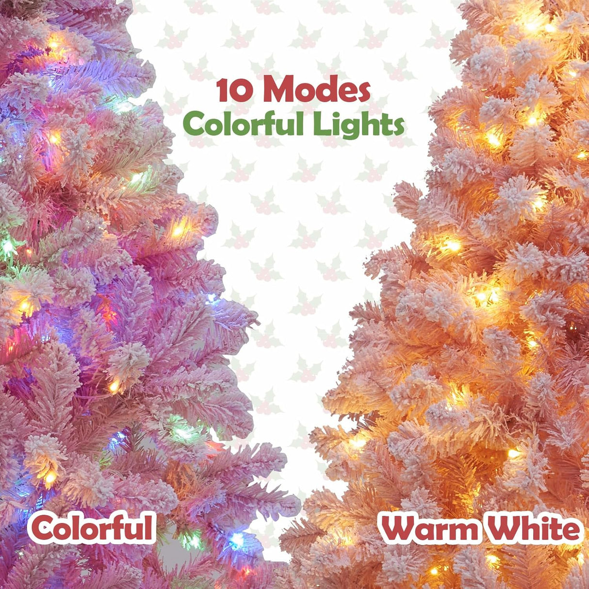 Árbol de Navidad Artificial de 7.5ft Preiluminado con Funciones