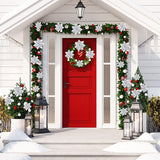 Flores Poinsettia Artificiales, 36 Pcs, 3-6 Pulgadas, Clips