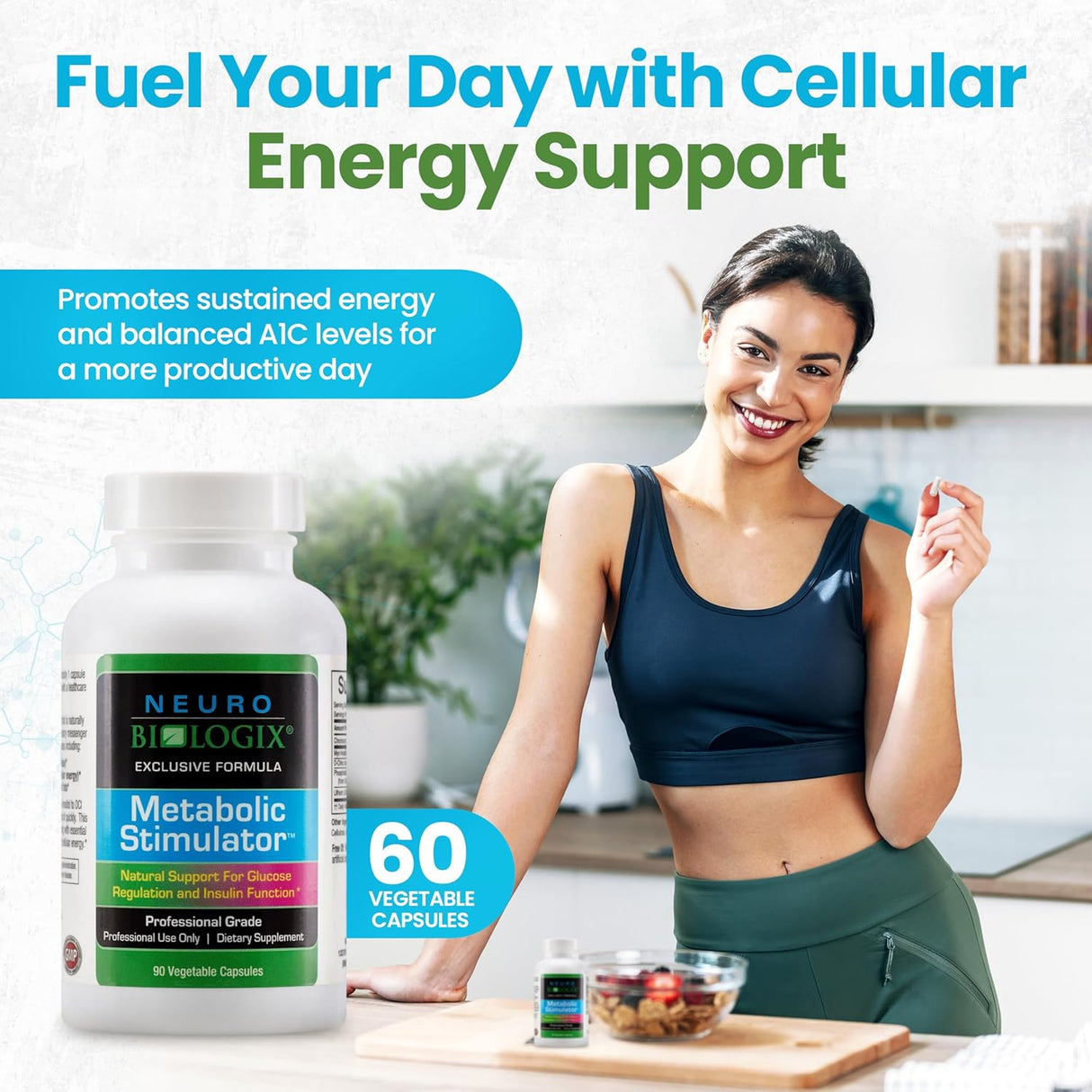 Suplemento Estimulador Metabólico con D-Chiro Inositol 90 cápsulas