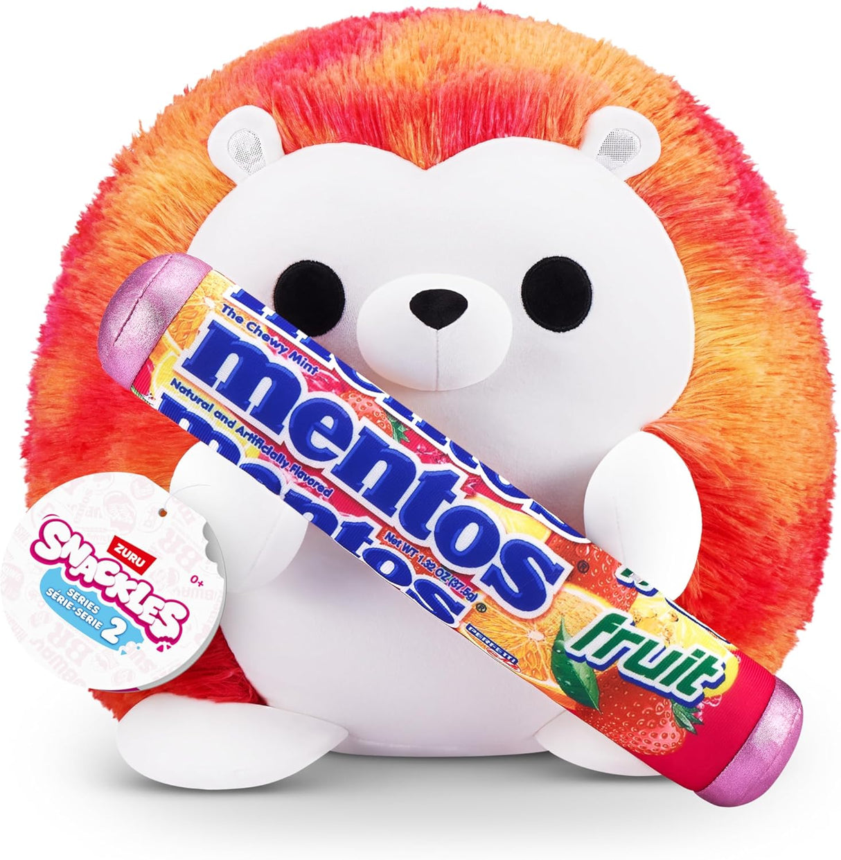 Plush Hedgehog Snackles Serie 2 ZURU Ultra Suave 8 Pulgadas