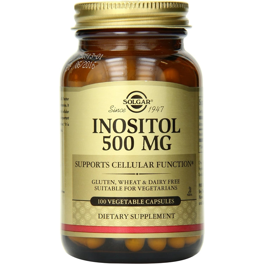 Suplemento  Inositol Vegetable Capsules, 500 mg 100 und