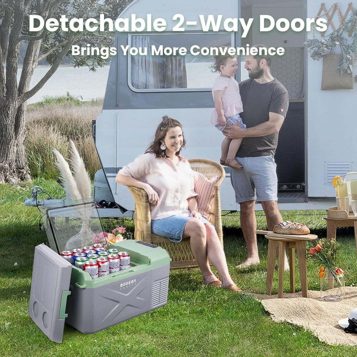 Refrigerador de coche de 12 voltios 4℉-68℉ congelador