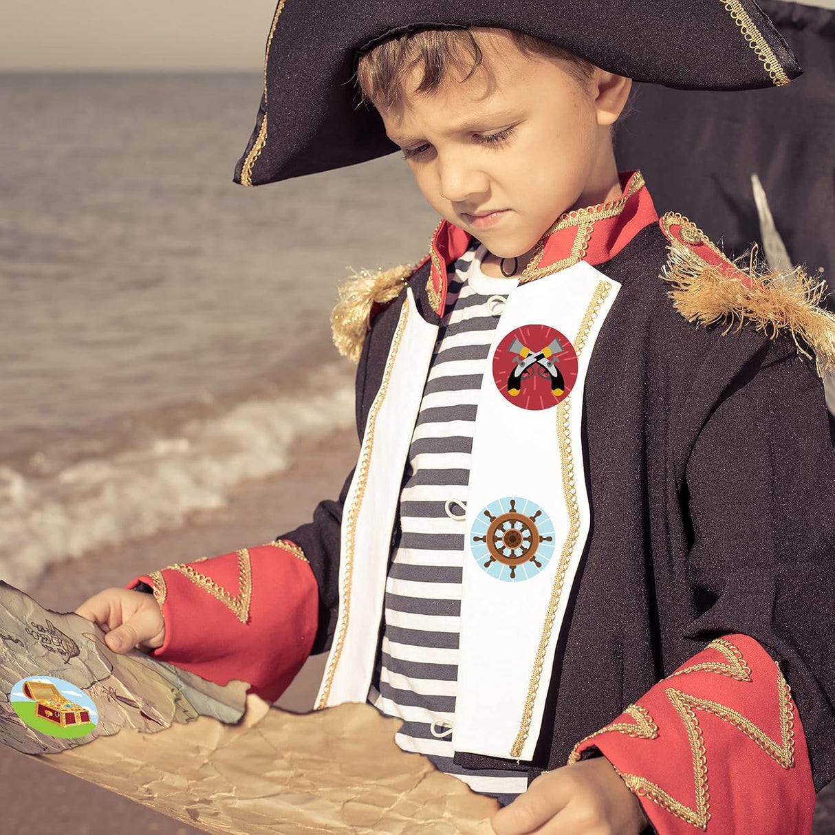 1000 Stickers de Piratas - Diversión y Decoración para Fiestas