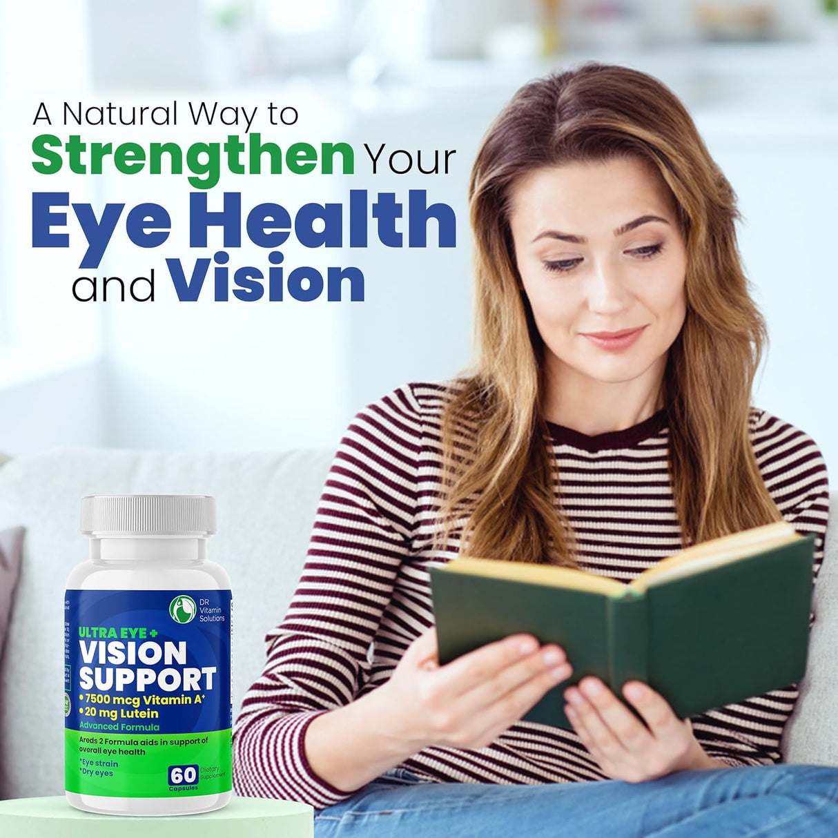 Vitaminas oculares de apoyo para la salud macular |