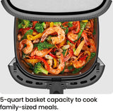 Freidora de aire Chefman TurboFry 5 Qt, control digital táctil