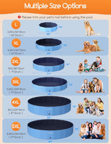 Piscina Plegable para Perros Meowant XXL 71'' x 12'' Portátil