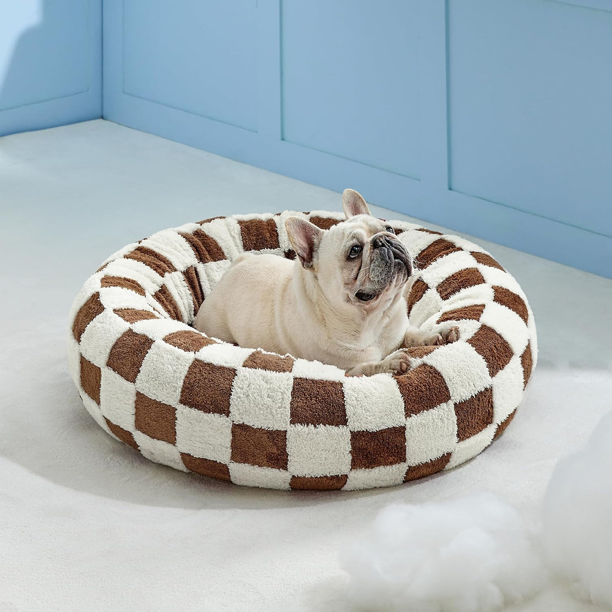 Cama Redonda para Perros Pequeños Lesure, Antiestrés, Lavable