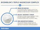 Complejo de magnesio triple para relajación muscular