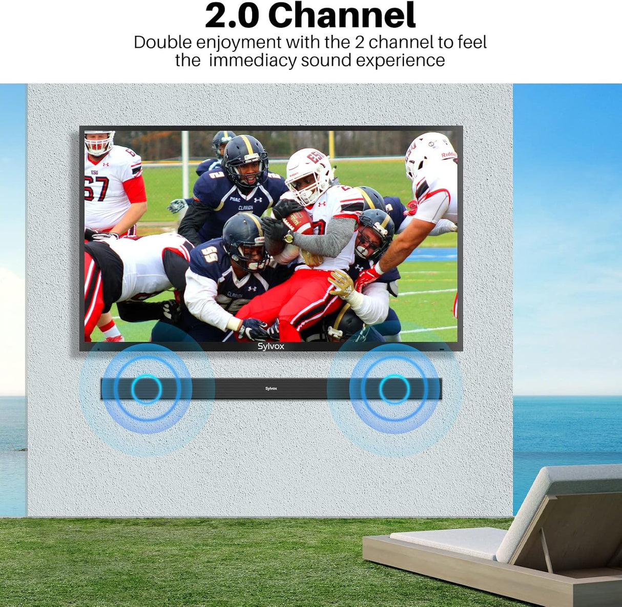 Televisor Exterior SYLVOX 65 Resistente al Agua con Sonido