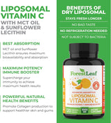 Suplementos Vitamina C liposomal 1000 mg  con aceite MCT