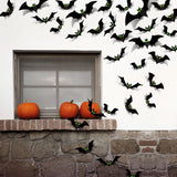 Decoraciones de Halloween - Murciélagos 3D 56 Pcs para Fiestas