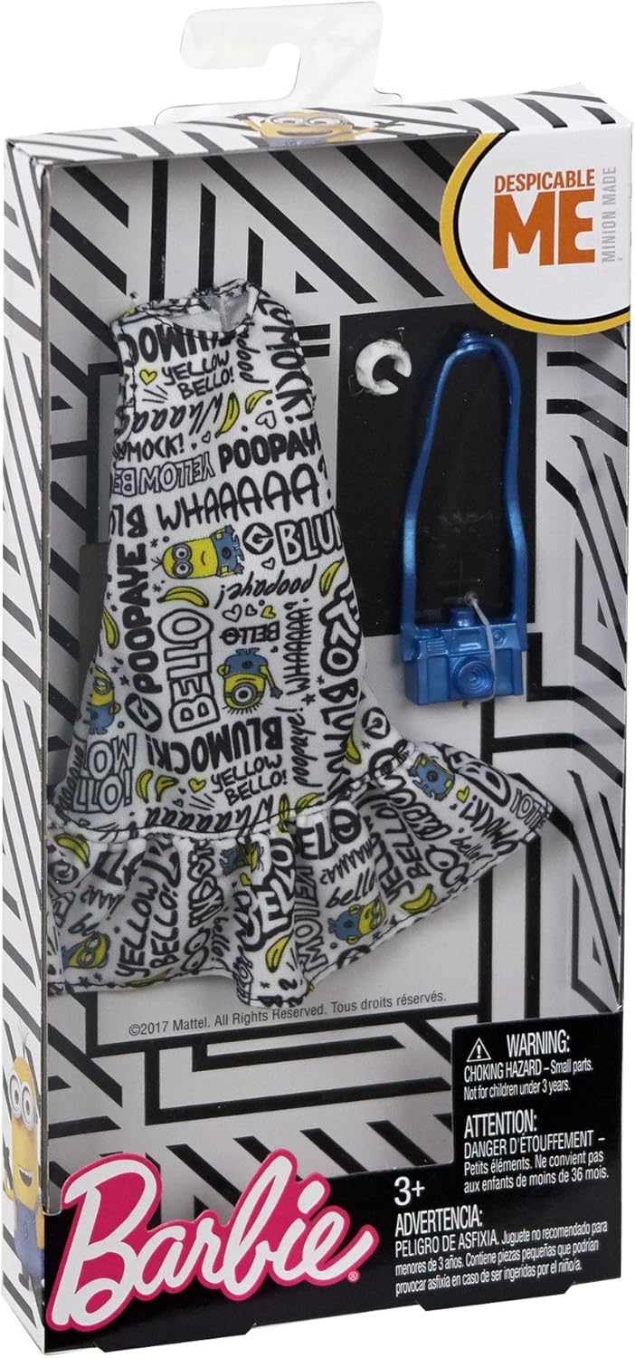 Vestido de Barbie Despicable Me con volante en la parte inferior