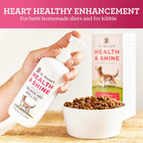 Shine Aceite de pescado de salmón y krill para perros,