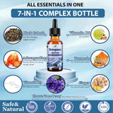 Suplemento líquido para menopausia, 8 en 1, con Black Cohosh