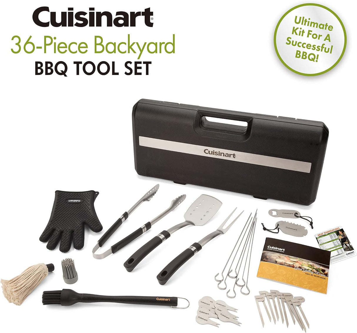 Set de Utensilios para Barbacoa Cuisinart 36 Piezas CGS-8036