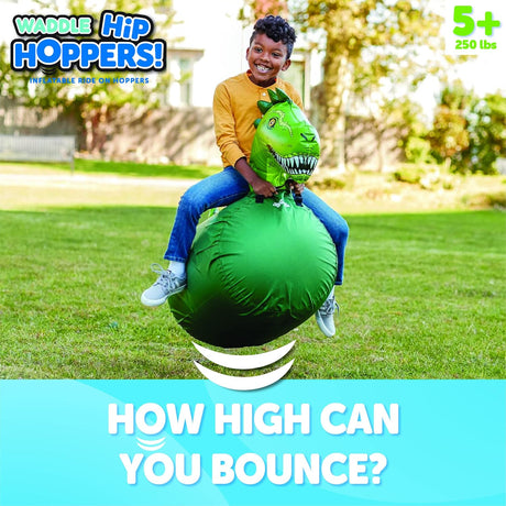 WADDLE Hip Hoppers Inflable Bouncer para Niños, Soporta 250 lbs