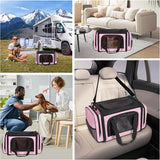 Transportador grande para 2 gatos, marca XYZ, suave y plegable