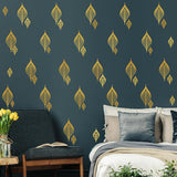 Sticker de Pared Hojas Modernas, Vinilo, Decoración Nórdica