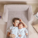 Silla extra ancha para niños pequeños suave 2 en 1, Gris