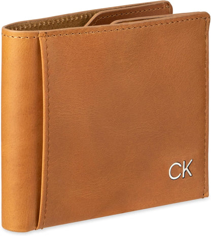 Billetera Bifold Minimalista RFID de Piel Calvin Klein con Slots