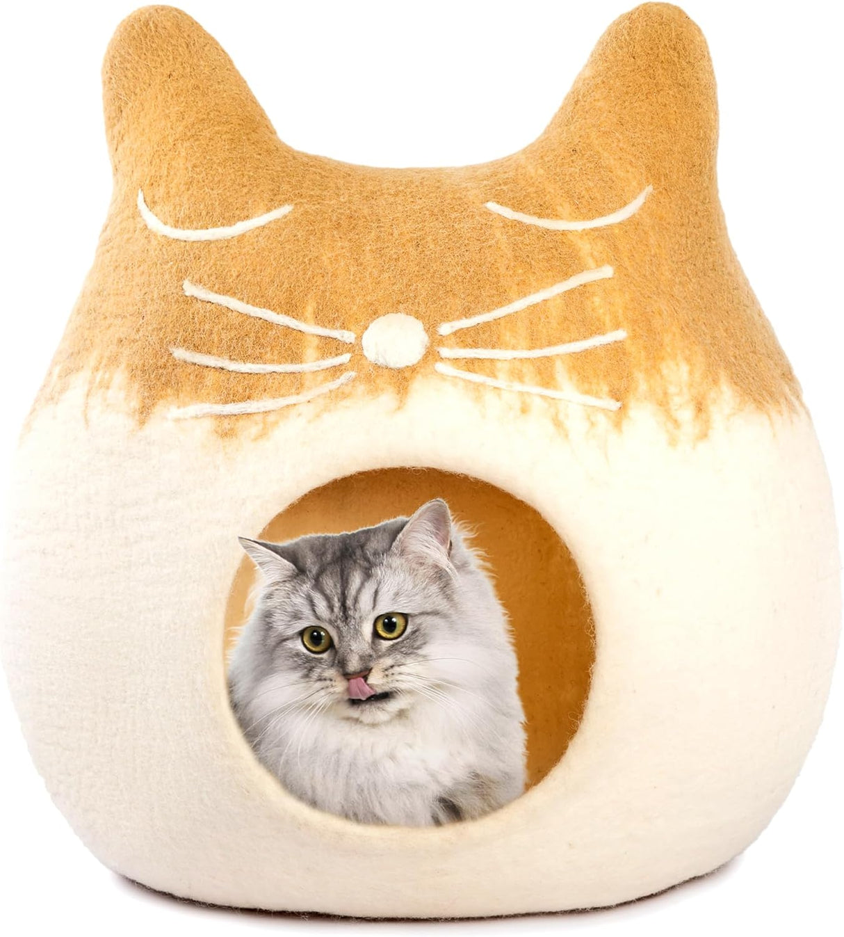 Cueva para Gatos de Lana Merino - Woolygon - Eco-Friendly