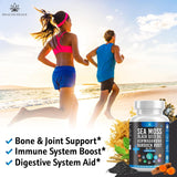 Sea Moss Black Seed Oil Ashwagandha Bladderwrack Burdock - 180 Cápsulas