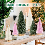 Mini Árboles de Navidad Artificiales, Decoración, 6 Piezas