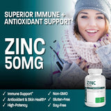 Suplementos Zinc 50mg Complejo Óxido de Zinc 50%  Picolinato
