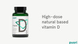 Puori - D3 Vitamina D con Aceite de Coco Prensa en Fría, 2500 UI, No Model Number, D3, 1