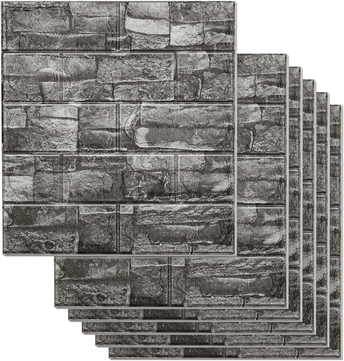 Paneles 3D autoadhesivos de ladrillo, decorativos, 20PCS