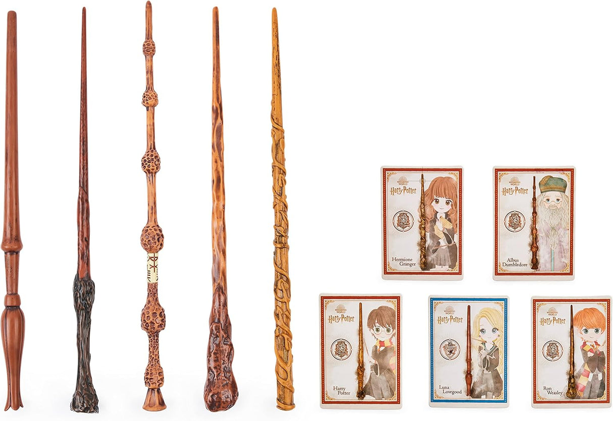 Wizarding World Harry Potter - Varita hechizadora de 12 pulgadas con tarjeta de hechizos coleccionable, regalos de Halloween, juguetes para niños a partir de 6 años