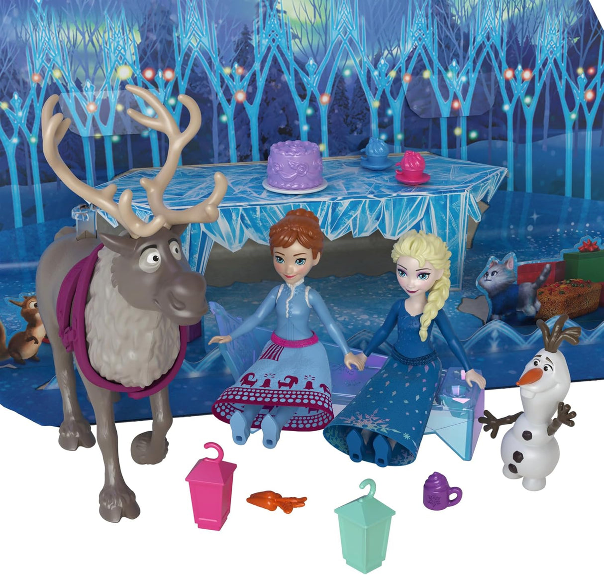Muñecas Mattel Disney Frozen Calendario de Adviento con Anna y Elsa